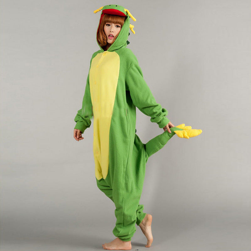 Chinese Dragon Cartoon Animal One-piece Pajamas