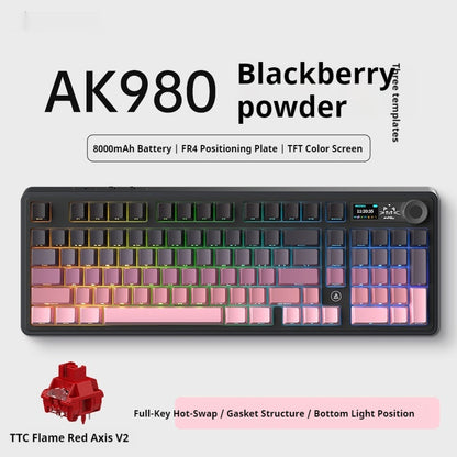 Office Computer Bluetooth Keyboard Game Side Three-mode Wireless
