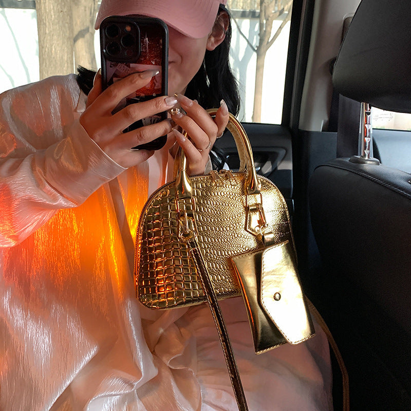 Women's Simple Shoulder Messenger Bag Shell Bag