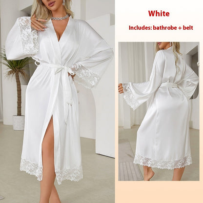 Comfortable Nightgown French Style Tied Homewear