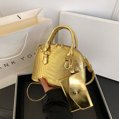 Women's Simple Shoulder Messenger Bag Shell Bag