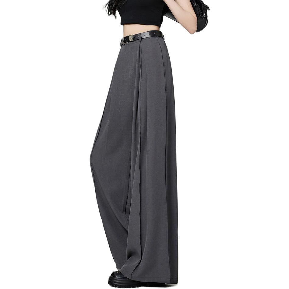 Gray Suit Pants For Women Spring And Autumn New High Waist