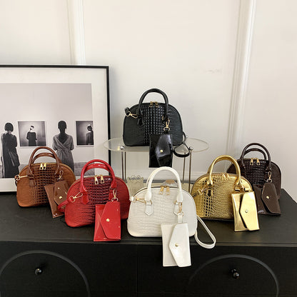 Women's Simple Shoulder Messenger Bag Shell Bag