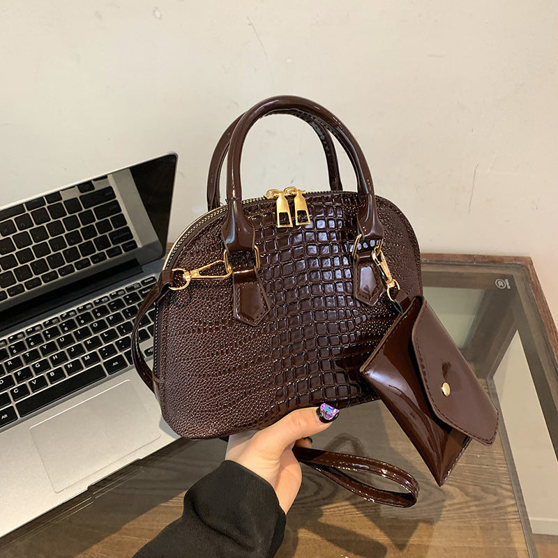 Women's Simple Shoulder Messenger Bag Shell Bag