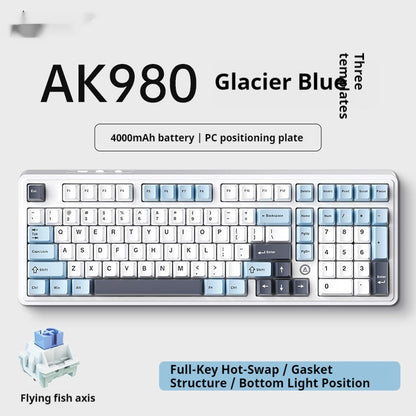 Office Computer Bluetooth Keyboard Game Side Three-mode Wireless