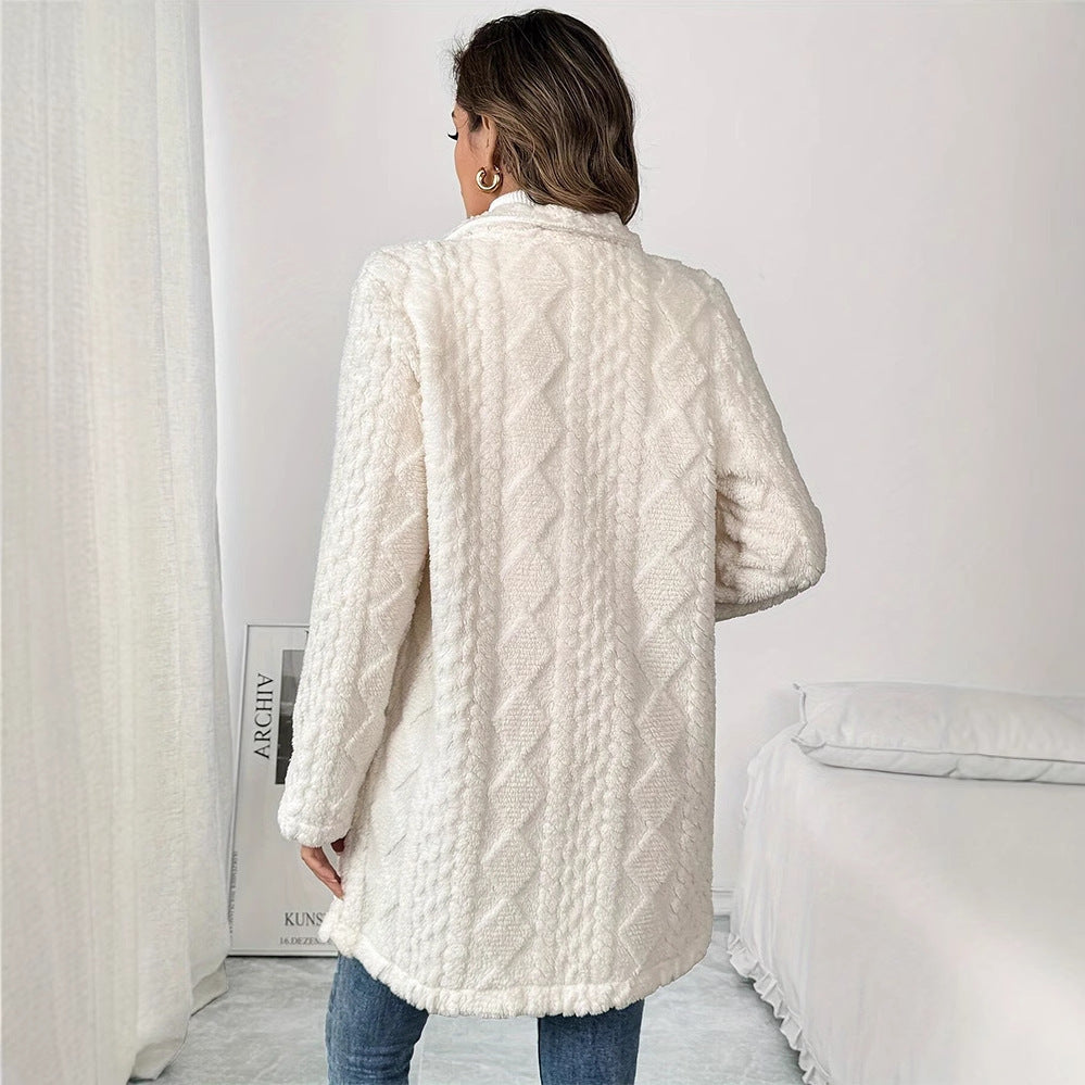 Warm Double Breasted Coat For Women