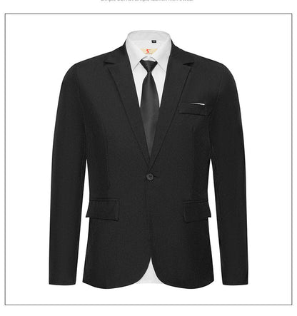 Plus Size Men's Formal Wear Small Business Suit Coat Wedding Dress Casual Slim Fit