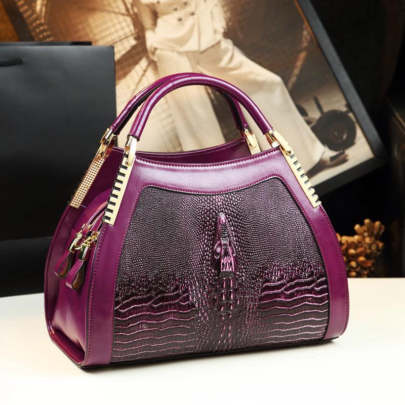 Large Structured Shoulder Bag for Women – Stylish Mommy Messenger Tote Handbag