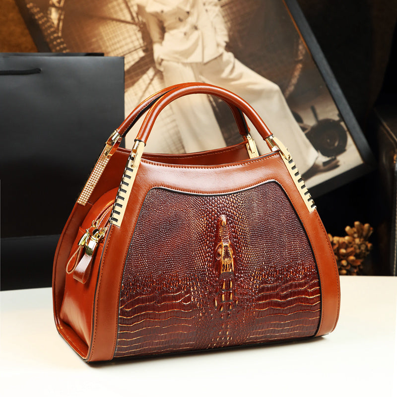 Large Structured Shoulder Bag for Women – Stylish Mommy Messenger Tote Handbag