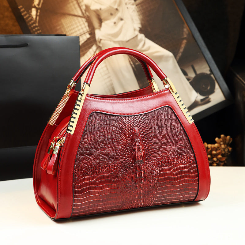 Large Structured Shoulder Bag for Women – Stylish Mommy Messenger Tote Handbag