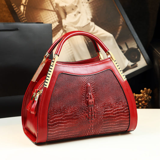 Large Structured Shoulder Bag for Women – Stylish Mommy Messenger Tote Handbag