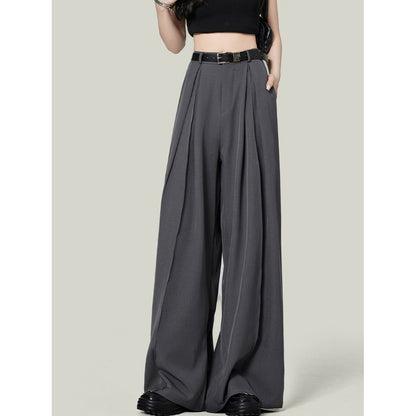 Gray Suit Pants For Women Spring And Autumn New High Waist