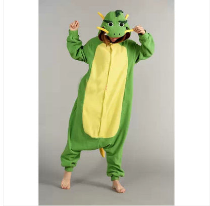 Chinese Dragon Cartoon Animal One-piece Pajamas