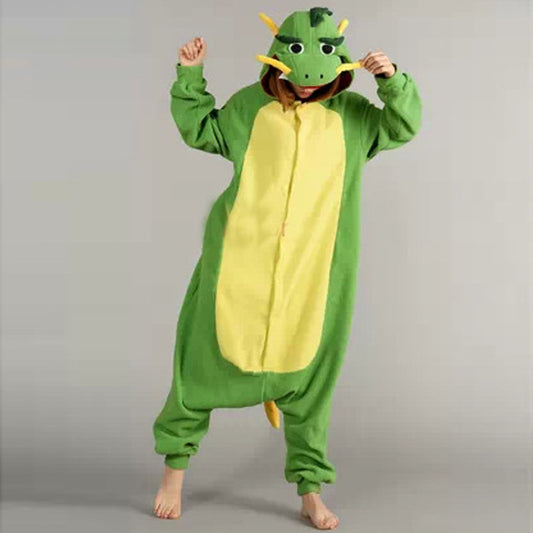 Chinese Dragon Cartoon Animal One-piece Pajamas