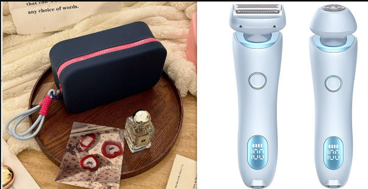 USB Hair Removal Device for Women – 2-in-1 Epilator & Razor for Sensitive Areas & Full Body