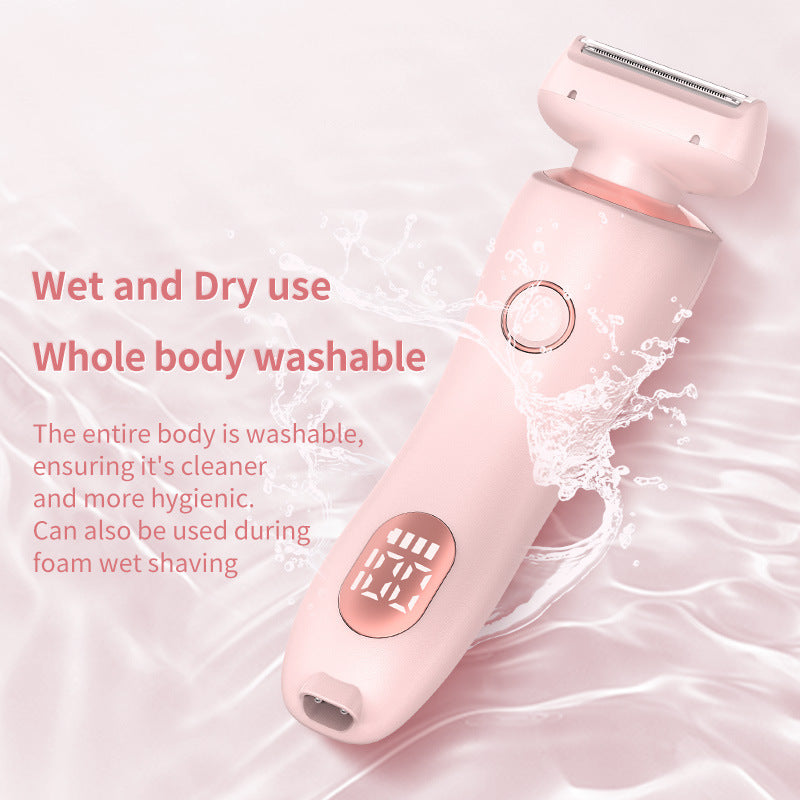 USB Hair Removal Device for Women – 2-in-1 Epilator & Razor for Sensitive Areas & Full Body