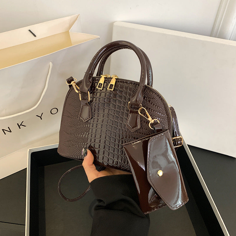 Women's Simple Shoulder Messenger Bag Shell Bag