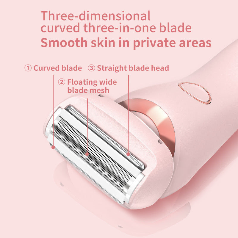 USB Hair Removal Device for Women – 2-in-1 Epilator & Razor for Sensitive Areas & Full Body