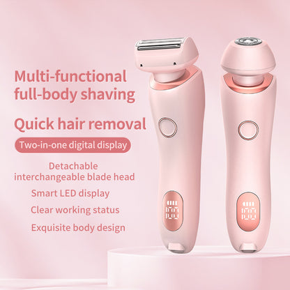 USB Hair Removal Device for Women – 2-in-1 Epilator & Razor for Sensitive Areas & Full Body