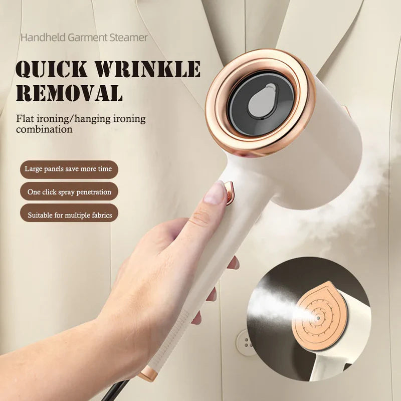 Mini Vertical Steam Iron for Clothes – Portable Handheld Garment Steamer with US Plug