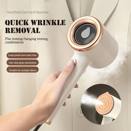 Mini Vertical Steam Iron for Clothes – Portable Handheld Garment Steamer with US Plug