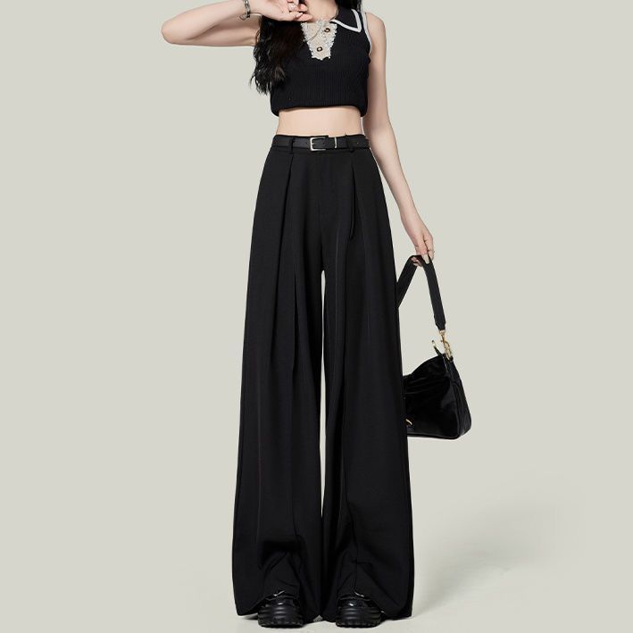 Gray Suit Pants For Women Spring And Autumn New High Waist